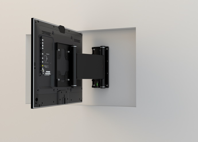 Flat panel swiveling wall mount with tilt - FPWMRT-VESA-400X400